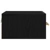 vidaXL Cabinet de chevet Ch&ecirc;ne noir 35 x 35 x 20 cm Bois d'ing&eacute;nierie