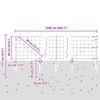 vidaXL Cl&ocirc;ture avec poteau Vert 0,6 x 25 m Acier et PVC