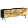 vidaXL Meuble TV 130x30x45 cm Bois massif de manguier