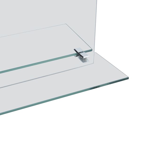vidaXL Miroir mural avec &eacute;tag&egrave;re 40x60 cm Verre tremp&eacute;