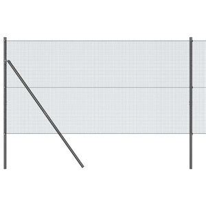 vidaXL Cl&ocirc;ture en fils soud&eacute;s pour fixation au sol 10 x 1,2 m Gris