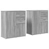 vidaXL Buffets 2 pcs sonoma gris 60x31x70 cm bois d'ing&eacute;nierie