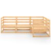 vidaXL Salon de jardin 4 pcs Bois de pin massif