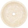 vidaXL &Eacute;vier 40 x 12 cm Marbre Cr&egrave;me