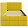 vidaXL Cadre de lit d'angle Jaune 80 cm x 200 cm Velours
