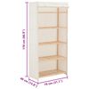 vidaXL Garde-robe Blanc 79 x 40 x 170 cm Tissu
