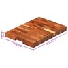 vidaXL Planche &agrave; d&eacute;couper 42x30x4 cm bois d'acacia massif