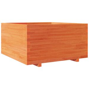 vidaXL Jardini&egrave;re cire marron 90x90x49,5 cm bois de pin massif