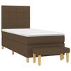 vidaXL Sommier &agrave; lattes de lit avec matelas Marron fonc&eacute; 100x200 cm