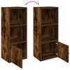 vidaXL Biblioth&egrave;que ch&ecirc;ne fum&eacute; 31x24x77 cm bois d'ing&eacute;nierie