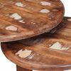 vidaXL Tables basses gigognes 2 pcs Multicolore Bois massif recycl&eacute;