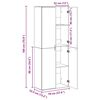vidaXL Haut Armoire Bois ancien 70 x 33,5 x 180 cm Bois d'ing&eacute;nierie