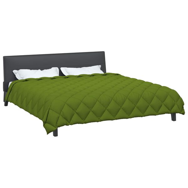 vidaXL Duvet d'hiver Vert 200 x 220 cm Microfibre