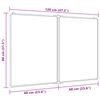 vidaXL Tableau blanc magn&eacute;tique pliable 120x80x1,7 cm aluminium