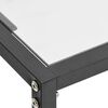 vidaXL Table console Transparent 200x35x75,5 cm Verre tremp&eacute;