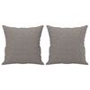 vidaXL Ensemble de canap&eacute;s 2 pcs avec coussins taupe tissu