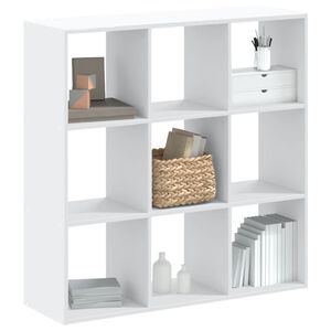 vidaXL Biblioth&egrave;que blanc 102x32x102 cm bois d'ing&eacute;nierie