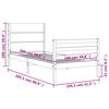 vidaXL Cadre de lit sans matelas 100x200 cm bois massif