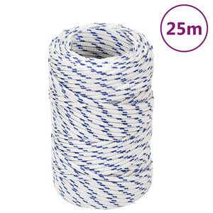 vidaXL Corde de bateau Blanc 2 mm 25 m Polypropyl&egrave;ne