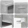 vidaXL Ensemble meuble TV FLORIN Gris b&eacute;ton Bois d'ing&eacute;nierie