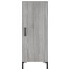 vidaXL Buffet haut Sonoma gris 34,5x34x180 cm Bois d'ing&eacute;nierie