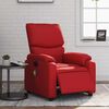 vidaXL Fauteuil de massage inclinable &eacute;lectrique rouge similicuir