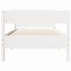 vidaXL Cadre de lit sans matelas blanc 100x200 cm bois de pin massif