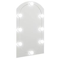 vidaXL Miroir avec éclairage LED 70x40 cm Verre Arche