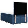 vidaXL Sommier &agrave; lattes de lit avec matelas bleu 120x190 cm tissu
