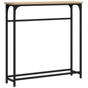 vidaXL Table console Ch&ecirc;ne Sonoma 75x19,5x75 cm Bois d'ing&eacute;nierie