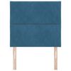 vidaXL T&ecirc;te de lit LED Bleu fonc&eacute; 100 cm Cuir synth&eacute;tique