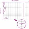 vidaXL Cl&ocirc;ture de prairie Argent&eacute; 50 x 1,4 m Acier galvanis&eacute;