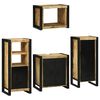 vidaXL Ensemble de mobilier de salle de bain avec étagère 4 pcs