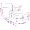 vidaXL Canap&eacute;-lit escamotable simple Bleu 90 x 165 x 87 cm tissu