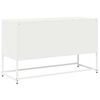 vidaXL Meuble TV blanc 100,5x39x60,5 cm acier lamin&eacute; &agrave; froid