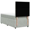 vidaXL Sommier &agrave; lattes de lit et matelas Gris clair 90x190 cm Velours
