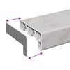 vidaXL Appui de fen&ecirc;tre Texte en marbre -enure 80 x 10 x 4,5 cm PVC