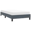 vidaXL Cadre de lit sans matelas gris foncé 100x210 cm velours