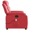 vidaXL Fauteuil de massage inclinable rouge similicuir