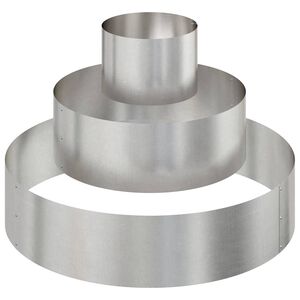 vidaXL Cache-pot de jardin Argent 90 x 90 x 20 cm Acier inoxydable