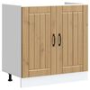 vidaXL Meuble de base de lavabo Lucca ch&ecirc;ne artisanal bois ing&eacute;nierie