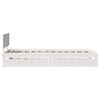 vidaXL Cadre de lit avec tiroirs sans matelas blanc 100x200 cm