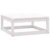 vidaXL Salon de jardin 12 pcs avec coussins Blanc Bois de pin massif