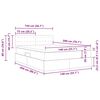vidaXL Lit de Rangement avec matelas Noir 140 x 200 cm Velours