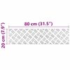 vidaXL Nez de marche Rectangulaire 2 pcs Argent&eacute; 80 x 20 cm Aluminium