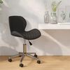 vidaXL Chaise pivotante de salle &agrave; manger Noir Velours