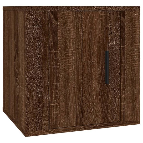 vidaXL Meuble TV mural Ch&ecirc;ne marron 40x34,5x40 cm