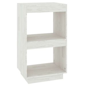 vidaXL Biblioth&egrave;que Blanc 40x35x71 cm Bois de pin massif