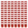 vidaXL Pots à confiture Couvercle blanc et rouge 96 pcs Verre 230 ml