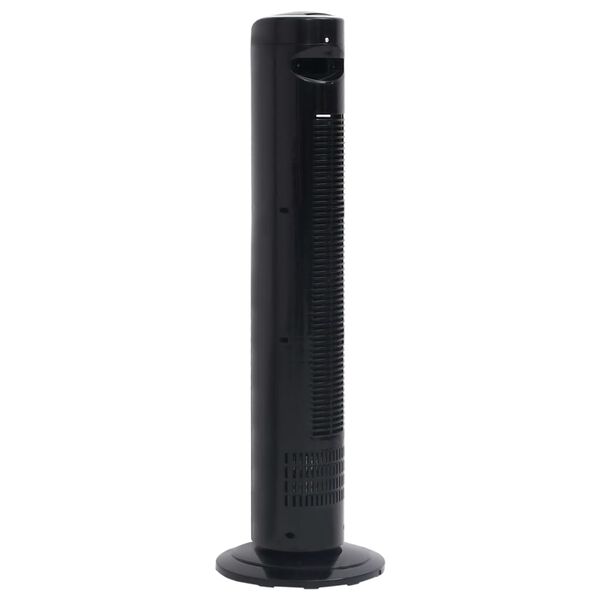 vidaXL Ventilateur tour avec t&eacute;l&eacute;commande et minuterie &Phi;24x80 cm Noir
